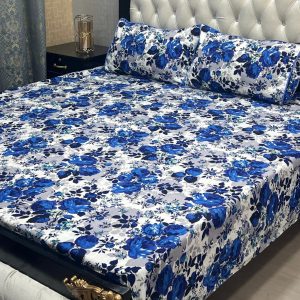 Blue Floral Bedsheet