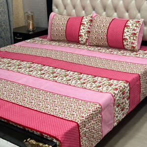 Pink Floral Bedsheet Set