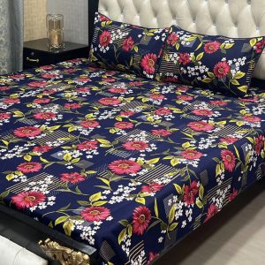 3D floral bedsheet set